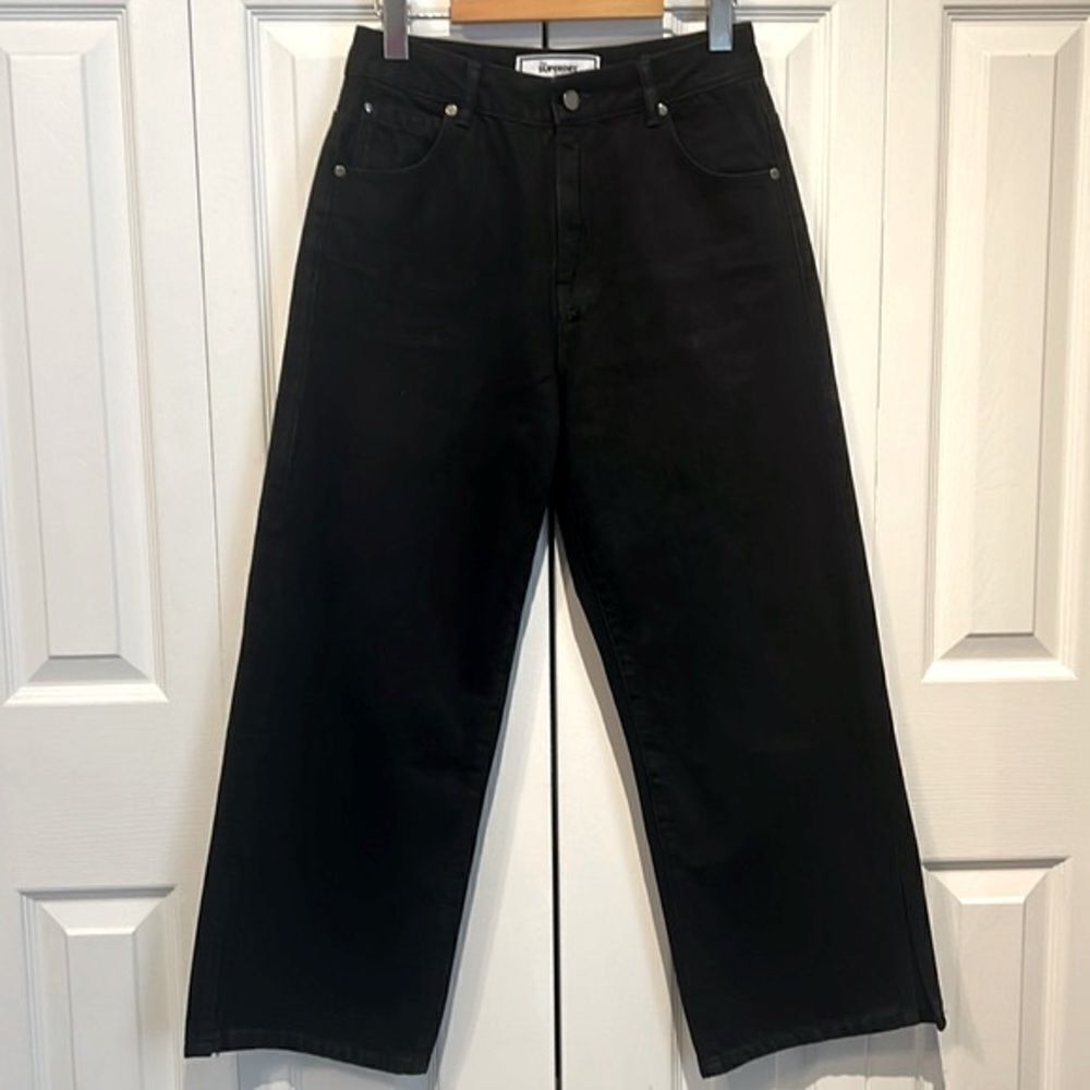 The‎ Superdry Black High Rise Wide Leg Jeans Size 26